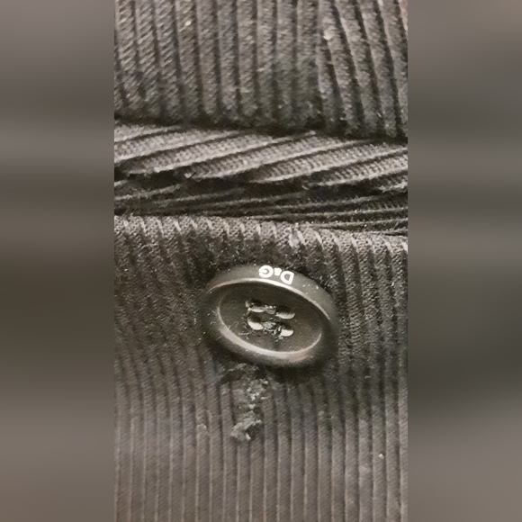 D&G Dolce & Gabbana Black Leather Trim Riding Pants size 42, waist 14" hips 18" - Picture 6 of 16